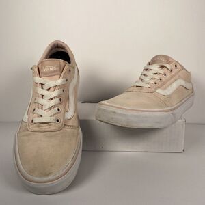 Vans Womens Ward Sneakers Shoe Rose Pink White 500714 Canvas Lace Up 8.5M EUR 39